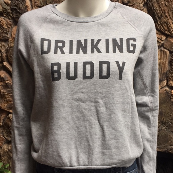 Project Social T Tops - Project Social T sweatshirt S drinking buddy gray